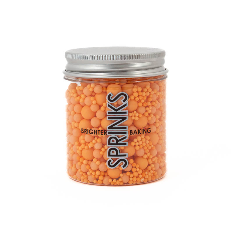 Bubble Bubble Peach Edible Sprinkles BY SPRINKS 65g Top Party