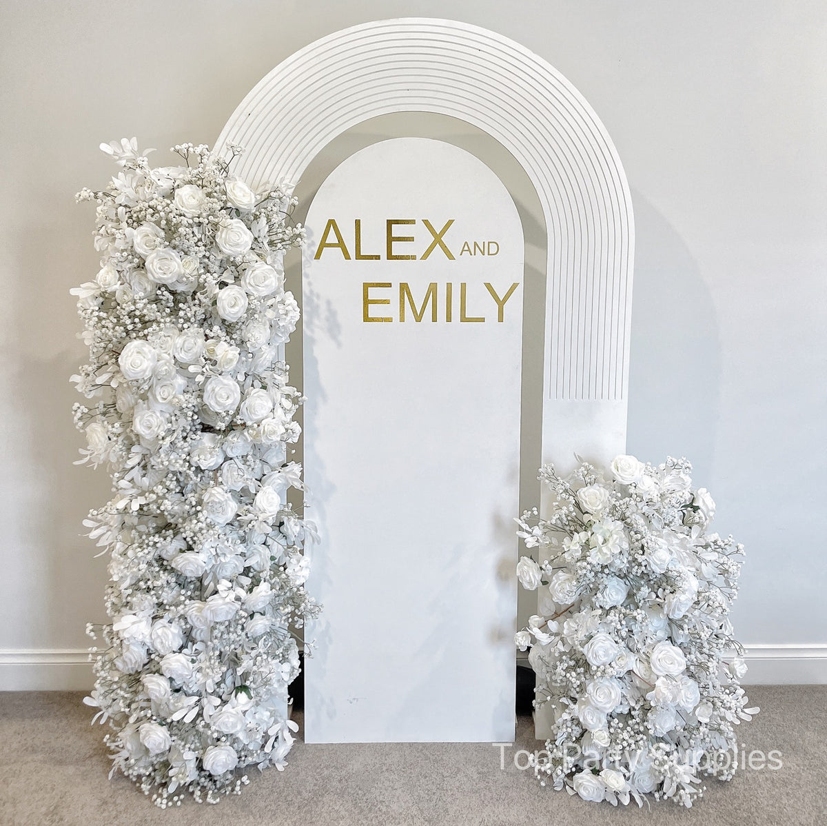 White Faux Florals Top Party Supplies, Hoppers Crossing Decorations