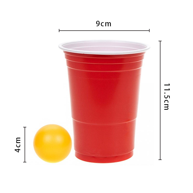Beer Pong Game 8Pk Red Cups & 3 Ping Pong Balls Top Party Supplies, Hoppers Crossing