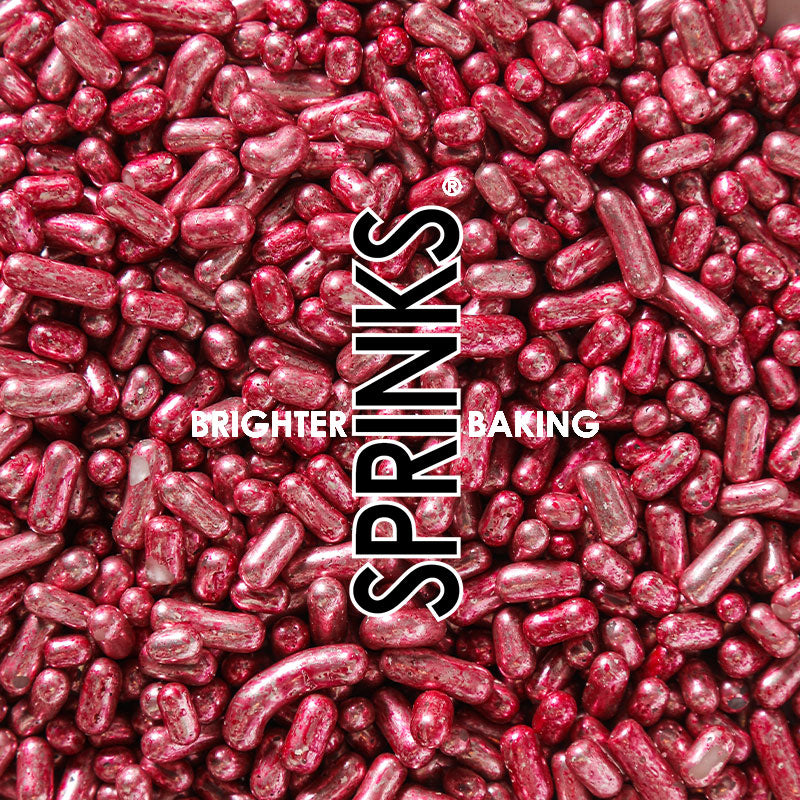 METALLIC PINK JIMMIES 1MM SPRINKLES BY SPRINKS 75g Top Party