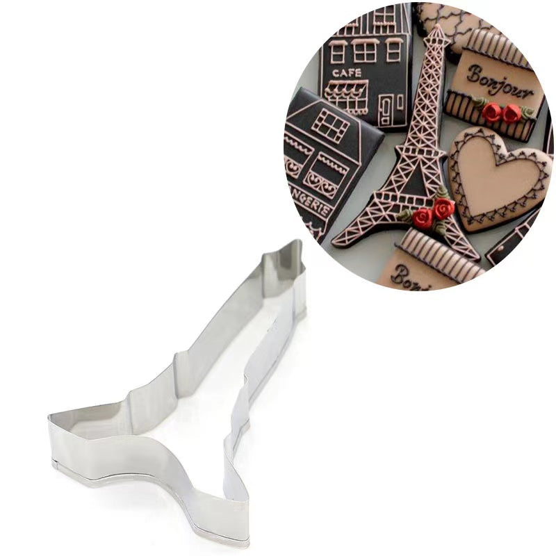 Stampo Per Biscotti In Acciaio Inox – Forma Torre Eiffel – 190 Mm – Gobel - 2