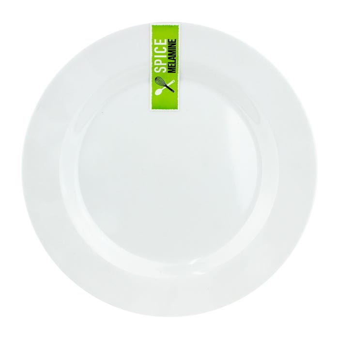 20cm White Round Melamine Side Plate Top Party Supplies, Hoppers