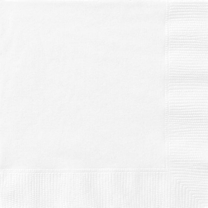 White Large Paper Napkins 20PK Top Party Supplies, Hoppers Crossing Decorations for