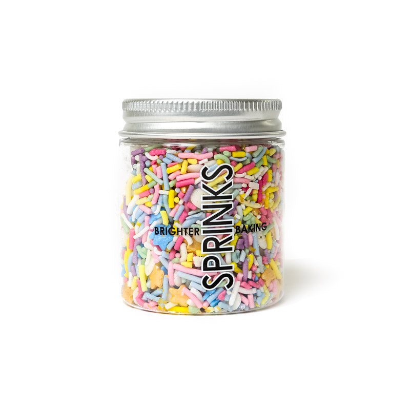 RAINBOW RIOT Edible Food Sprinkles 70g Top Party Supplies, Hoppers