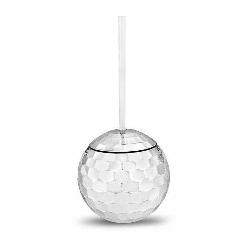 Disco Ball Cup With Straw Top Party Supplies, Hoppers Crossing