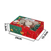 6 Cupcake Christmas Clear Window Box With insert