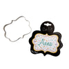 Name Plaque Metal Stainless Steel Cookie Cutter - Coo Kie