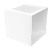 Mondo 14'' x 14'' x 12'' inches White Square Tall Cake Box