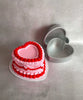 8 inch x 3 inch Mondo Heart Shape Aluminium Cake Pan