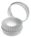 Mondo 6pcs Round/Crinkled  Double-Sided  Plastic Cookie Cutter Set
