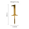 Number 1 Luxe Gold Acrylic Cake Topper