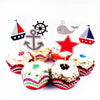 Nauital Sailboat and Age Paper Cupcake Cake Toppers 24pcs