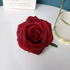 Dark Red Artificial Rose Flower Head