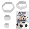 Soccer Ball Shape Hexagon Pentagon Cookie Cutter Set 4pcs