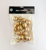 20pk Metallic Gold Ball Toppers -  Iconic Cake Art
