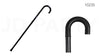 Plastic Black Walking Cane - 100 Days Of School Costume