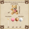21pcs Bear with Pink Gold White Balls Cake Toppers Cake Decorations