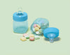 6PK Blue Baby Shower Milk Bottle Candy Bonbonerie Favor Container
