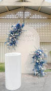 Blue Faux Florals