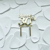 Happy 30th Birthday Luxe Acrylic Cake Toppers