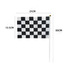 Racing Car Black & White Checkered Flag