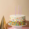 Purple Wavy Curve Birthday Candles 6pk