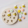 Bee and Flower Cake Silicone Fondant Mould