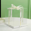 8” inch Double Layer Clear Square PET Cake Box Gift Box