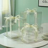 6” inch Single Layer Clear Square PET Cake Box Gift Box