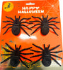 Plastic Black Spiders 4pk