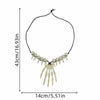 Halloween Skeleton Skull Bones Necklace Costume
