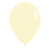Sempertex Matte Pastel Yellow 30cm Latex Balloon