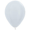 Sempertex Satin White 30cm Latex Balloon