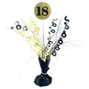 18th Birthday Centerpiece Weight - Black & Gold