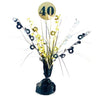 40th Birthday Centerpiece Weight - Black & Gold