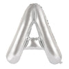 A 86cm Silver Alphabet / Letter Foil Balloon