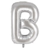 B 86cm Silver Alphabet / Letter Foil Balloon