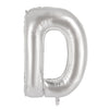 D 86cm Silver Alphabet / Letter Foil Balloon