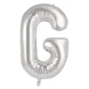 G 86cm Silver Alphabet / Letter Foil Balloon