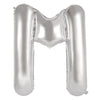 M 86cm Silver Alphabet / Letter Foil Balloon