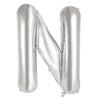 N 86cm Silver Alphabet / Letter Foil Balloon