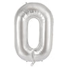 O 86cm Silver Alphabet / Letter Foil Balloon