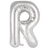 R 86cm Silver Alphabet / Letter Foil Balloon