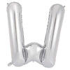 W 86cm Silver Alphabet / Letter Foil Balloon