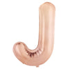 J Alphabet / Letter 86cm Rose Gold  Foil Balloon