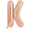K Alphabet / Letter 86cm Rose Gold  Foil Balloon