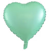 Matt Pastel Mint Heart Shape 48cm Foil Balloon