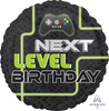 Next Level Birthday Game Birthday 45cm Standard Foil Balloon