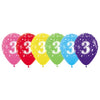 Sempertex Number 3 Birthday Assorsted 30cm Latex Balloon