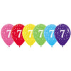 Sempertex Number 7 Birthday Assorsted 30cm Latex Balloon